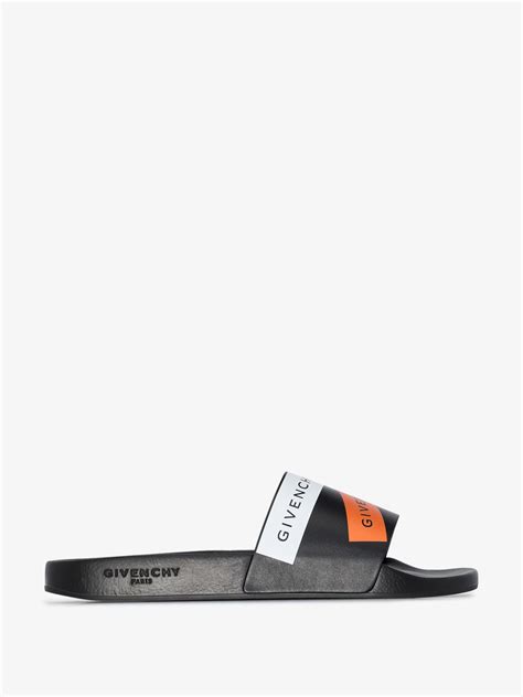 givenchy x browns 50|Givenchy X Browns 50 black logo pool slides .